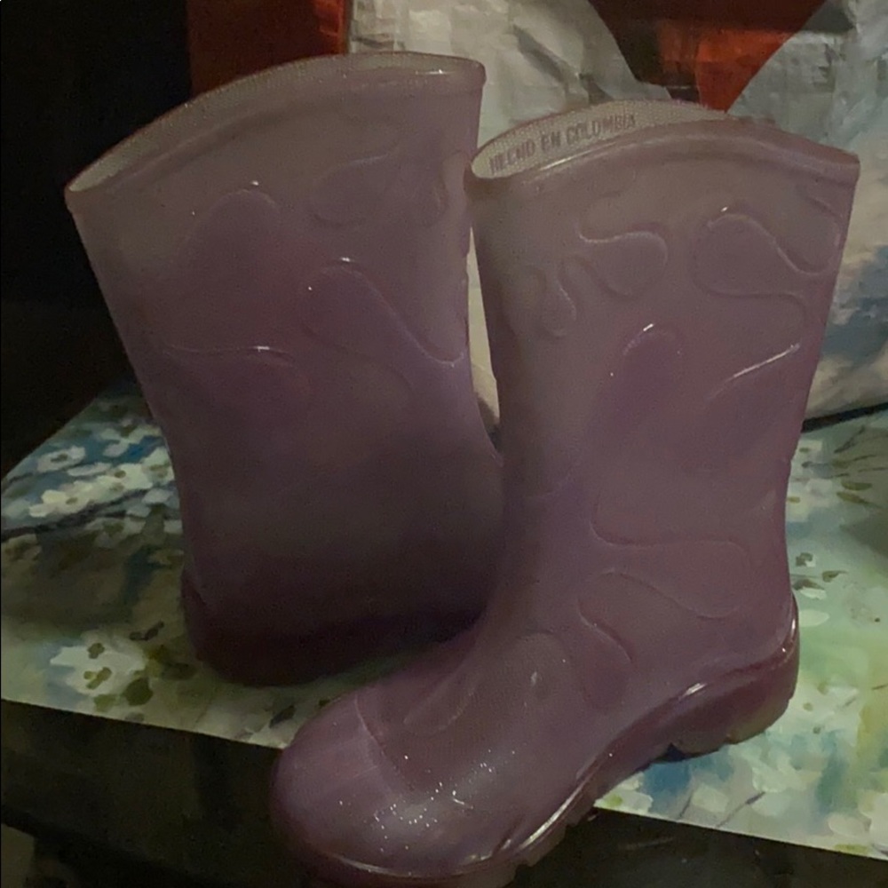 Rain boots.